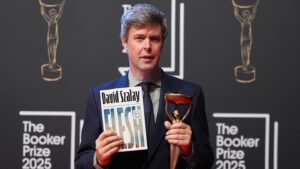 Hungarian-British writer David Szalay wins prestigious Booker Prize for fiction with ‘Flesh’
